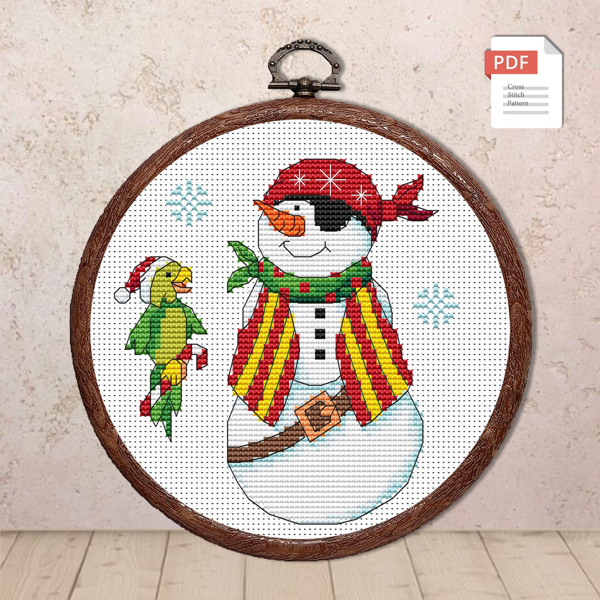 Christmas Set of 3 Cross Stitch Patterns #mch.025 - Image 3