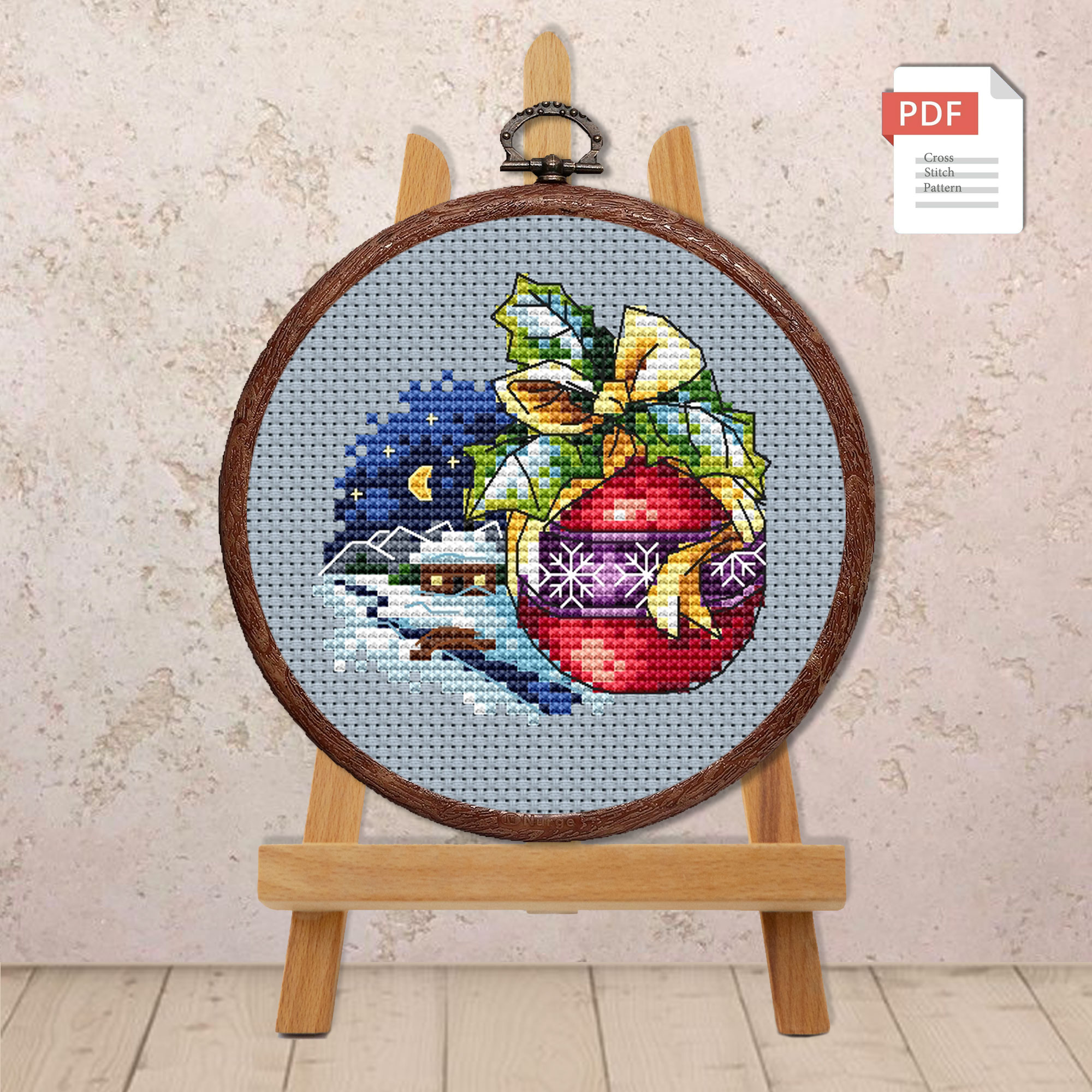 Christmas Ornament Cross Stitch Patterns #mch.043 - Image 2