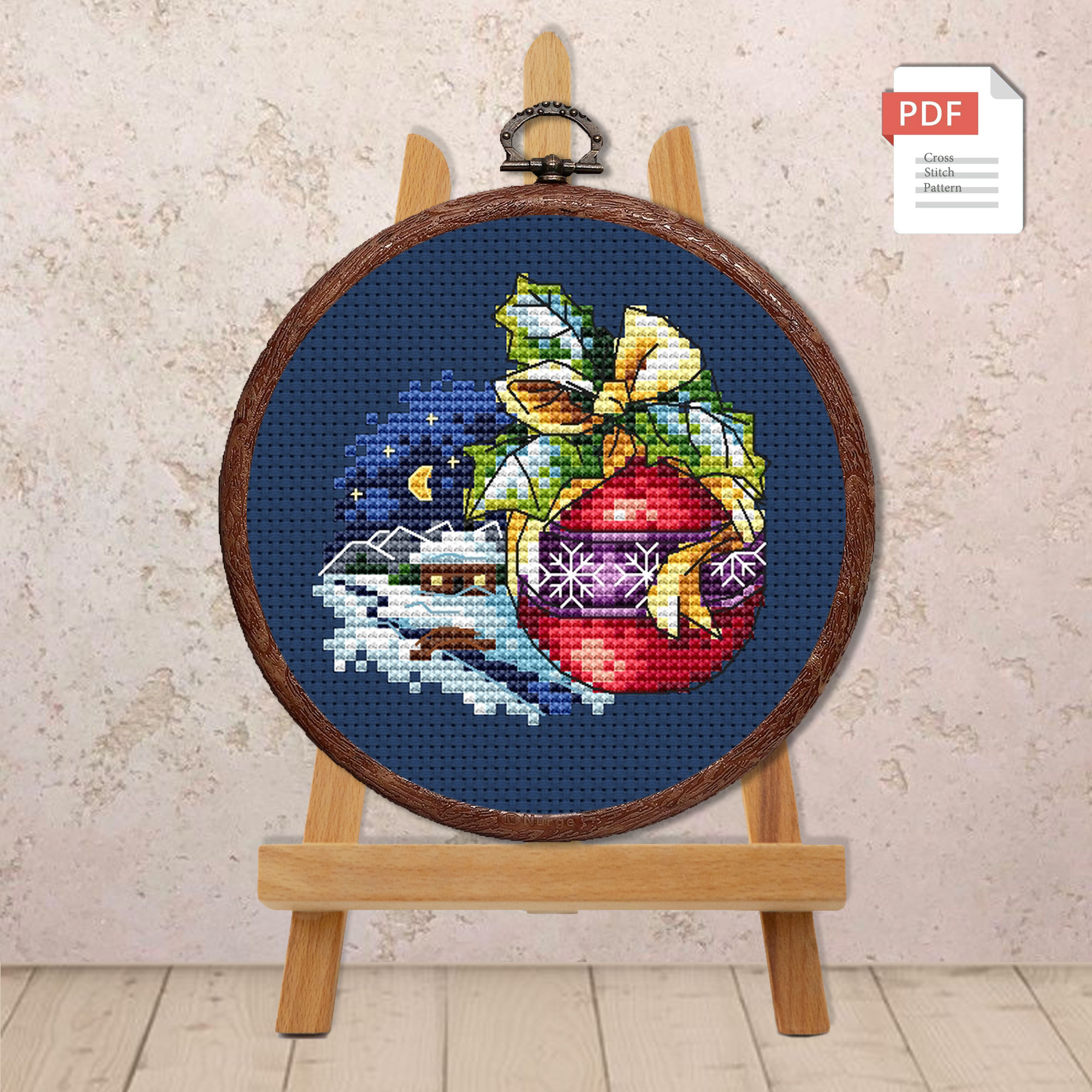 Christmas Ornament Cross Stitch Patterns #mch.043 - Image 3
