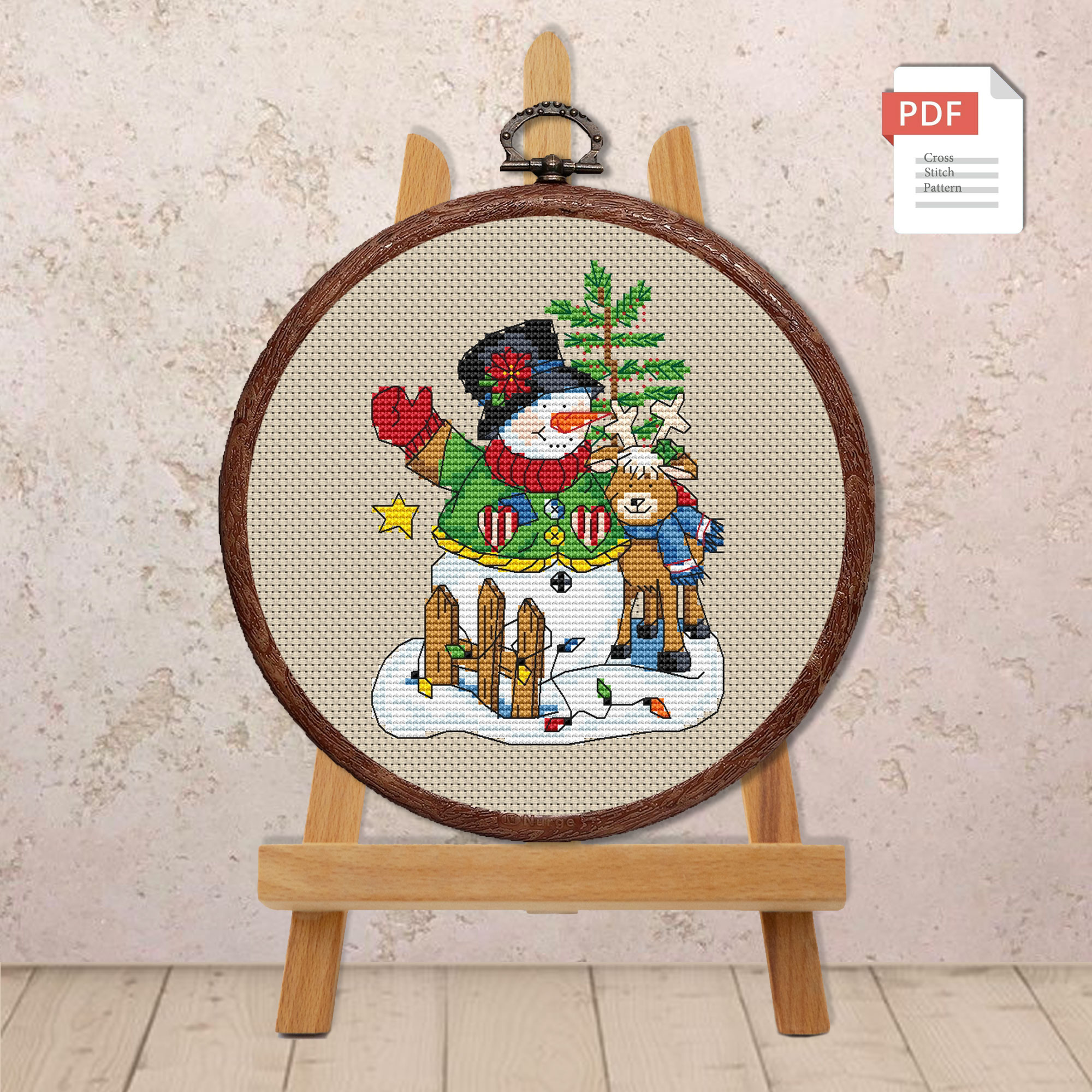 Snowman Cross Stitch Pattern #mch.047 - Image 2