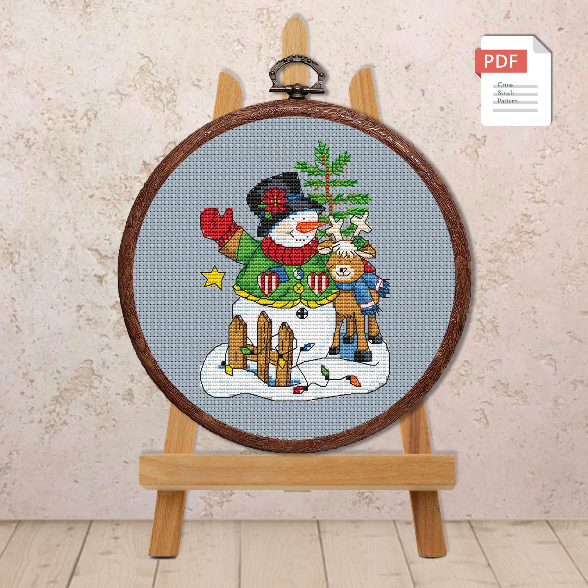 Snowman Cross Stitch Pattern #mch.047 - Image 3