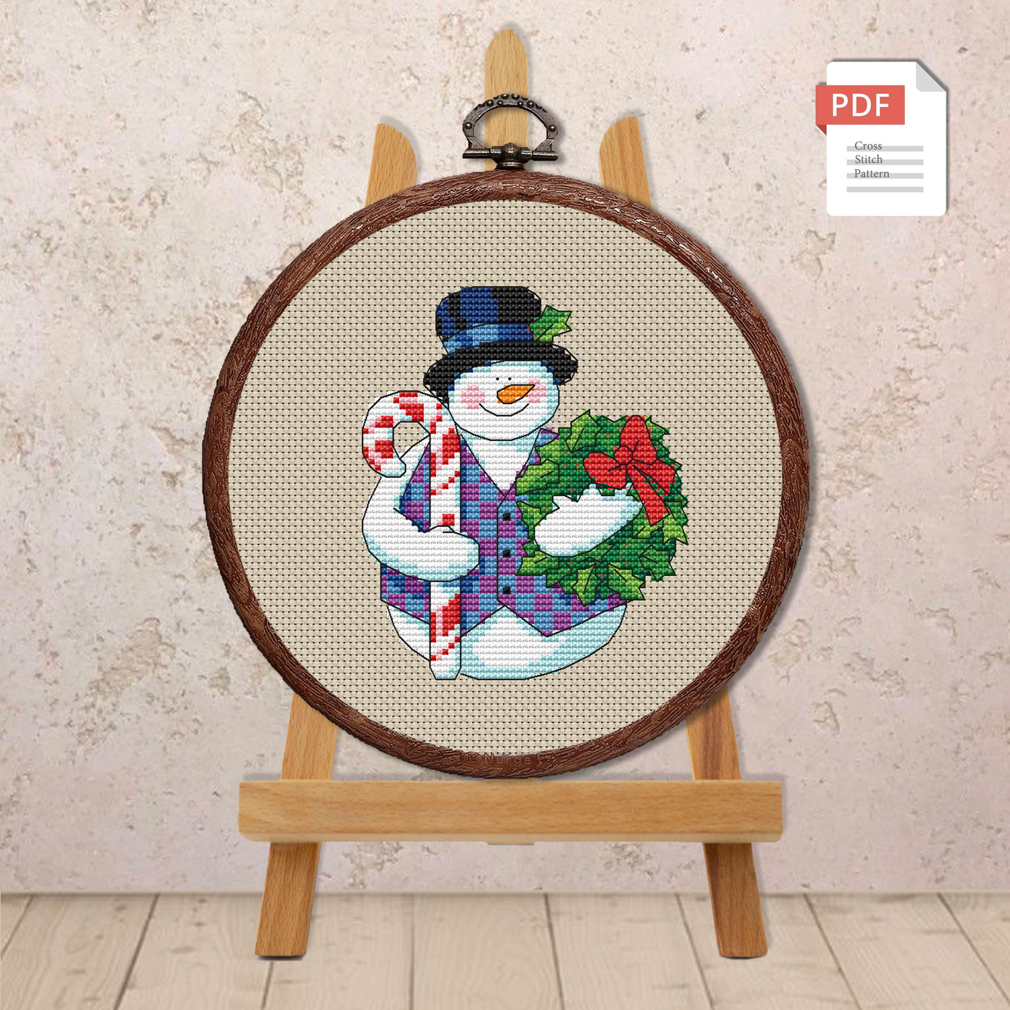 Snowman Cross Stitch Pattern #mch.049 - Image 2