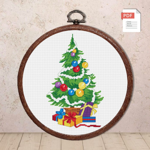 Christmas Tree Cross Stitch Pattern #mch.051
