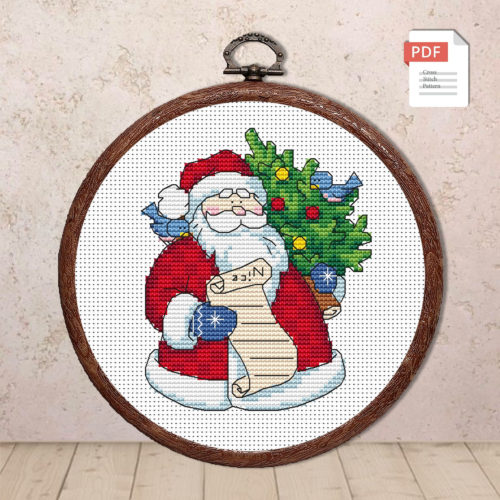 Santa Claus Cross Stitch Pattern #mch.053
