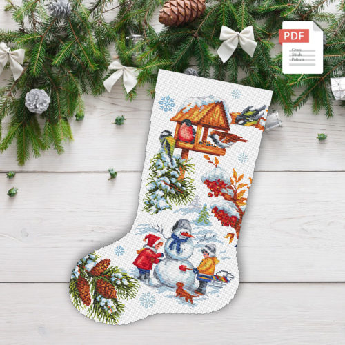 Christmas Stocking Cross Stitch Pattern #mch.062
