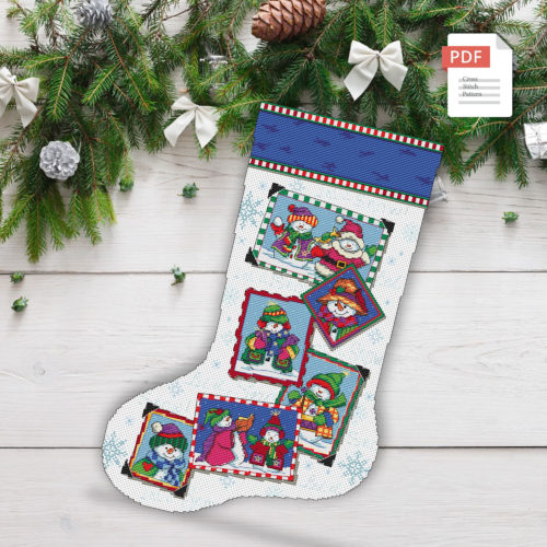 Christmas Stocking Cross Stitch Pattern #mch.064