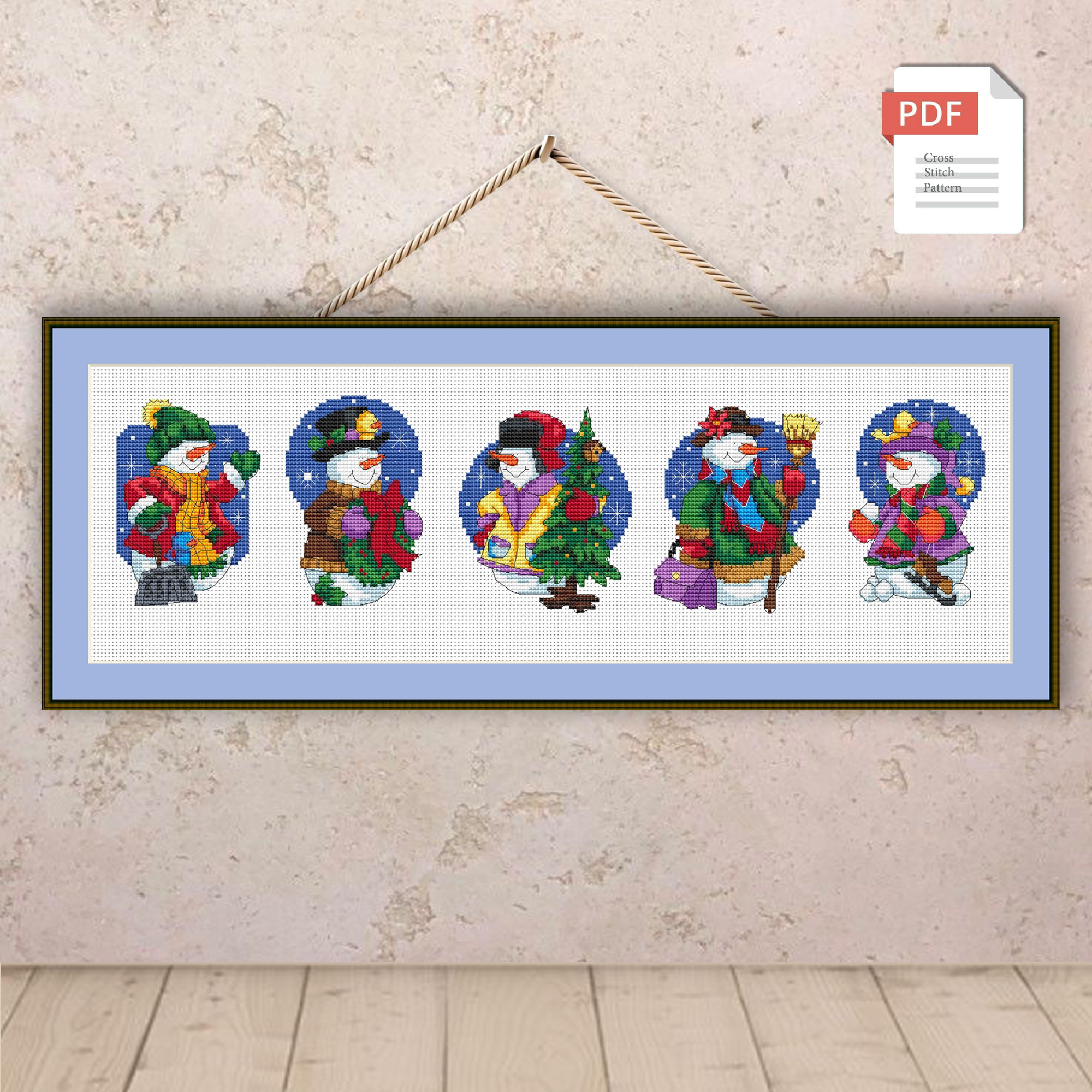 Christmas Set Cross Stitch Patterns #mch.066 - Image 2