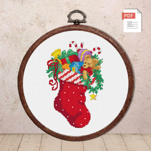 Christmas Socks Cross Stitch Pattern #mch.067