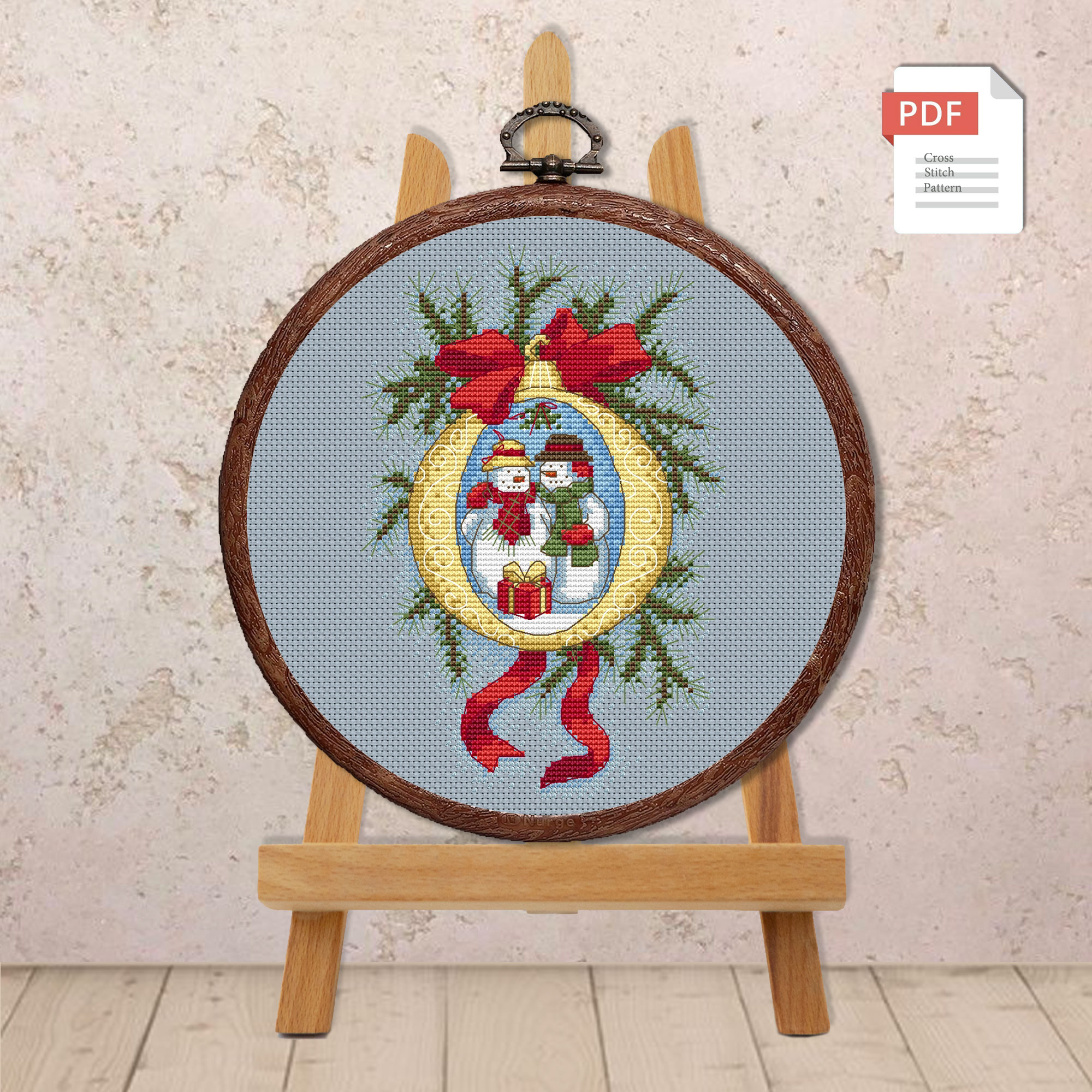 Christmas Ball Cross Stitch Pattern #mch.068 - Image 2