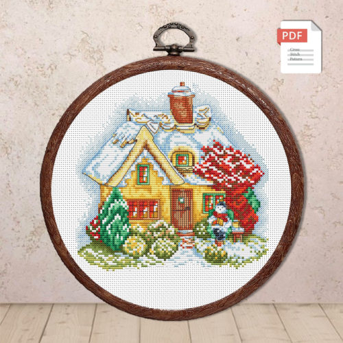 Christmas House Cross Stitch Pattern #mch.070