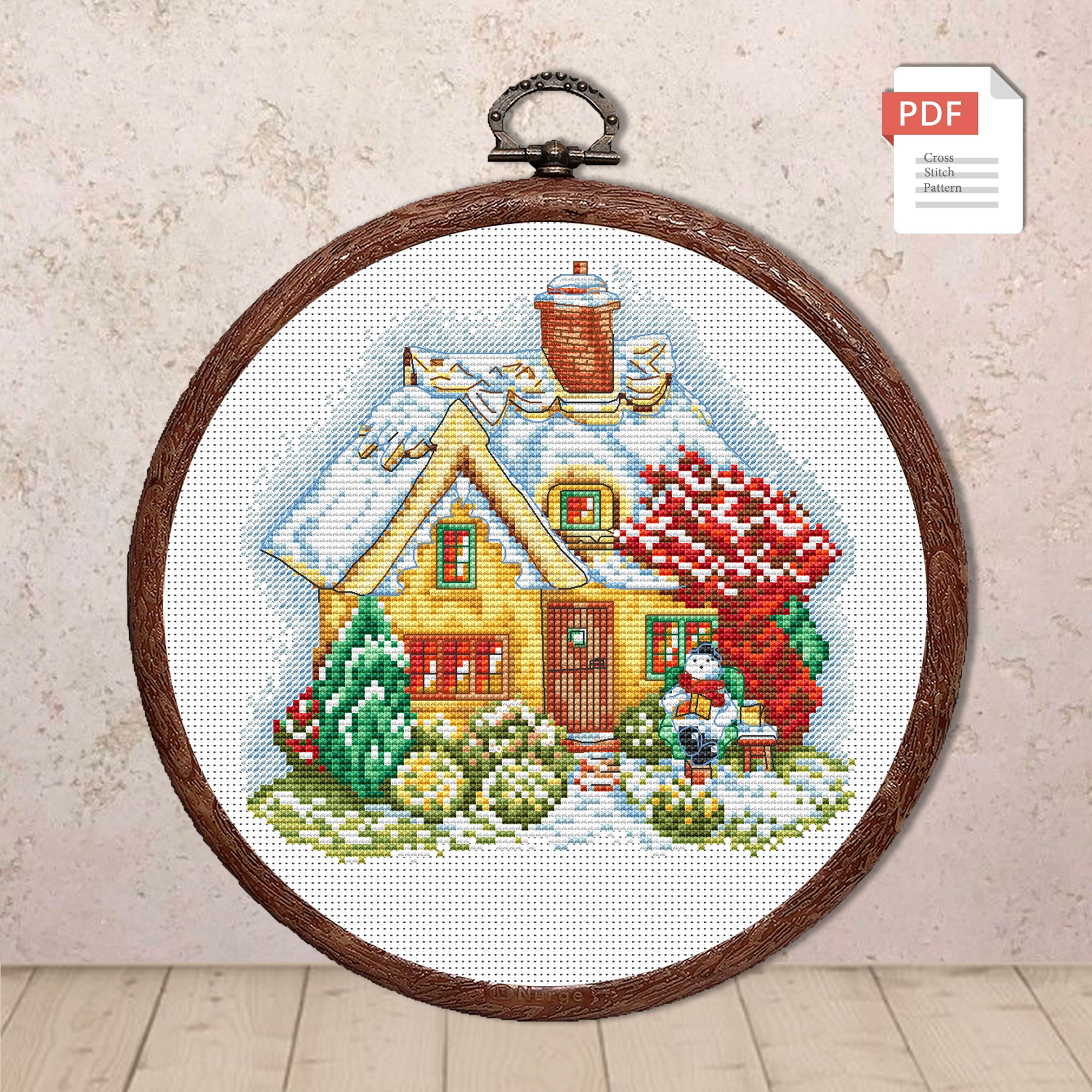 Christmas House Cross Stitch Pattern #mch.070