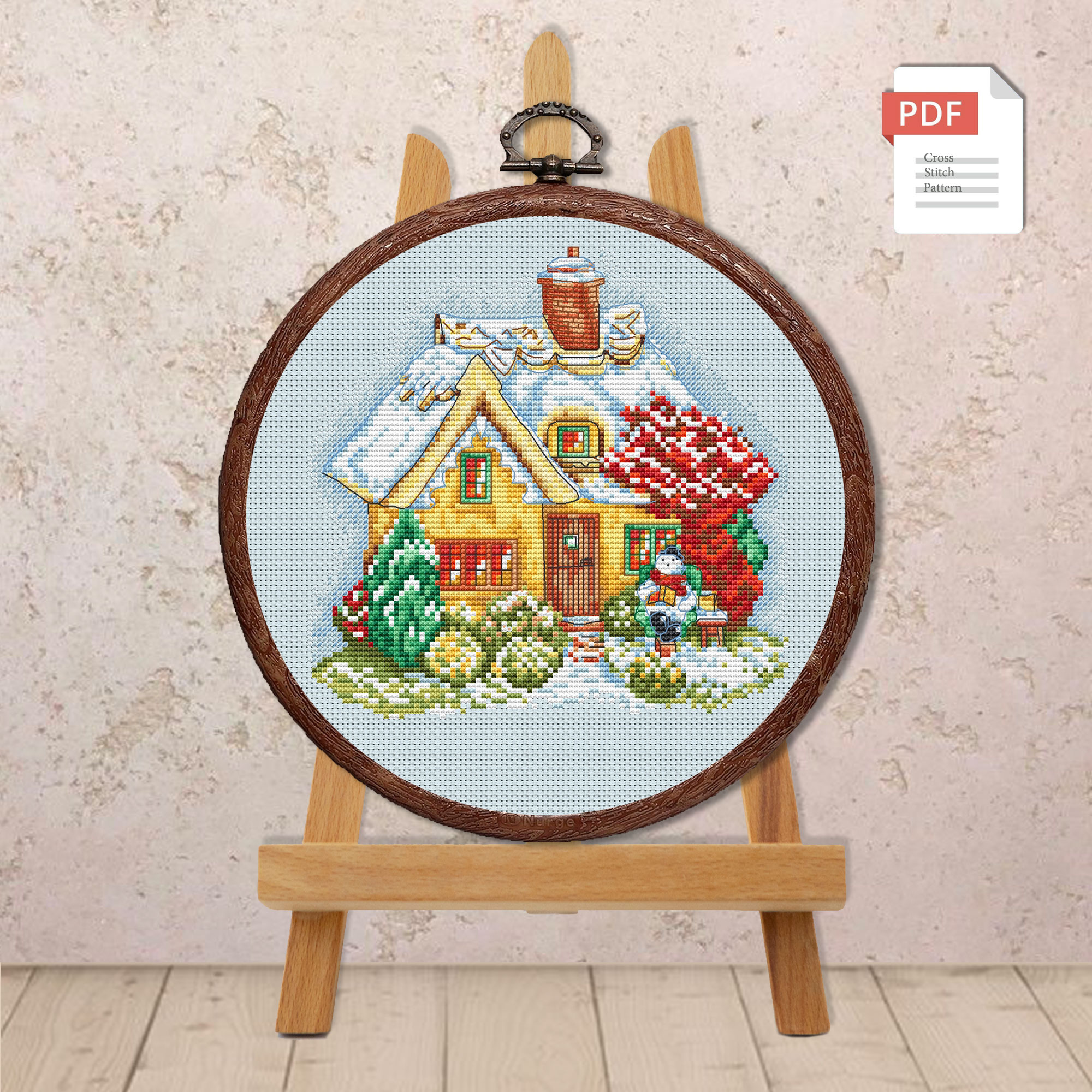 Christmas House Cross Stitch Pattern #mch.070 - Image 2