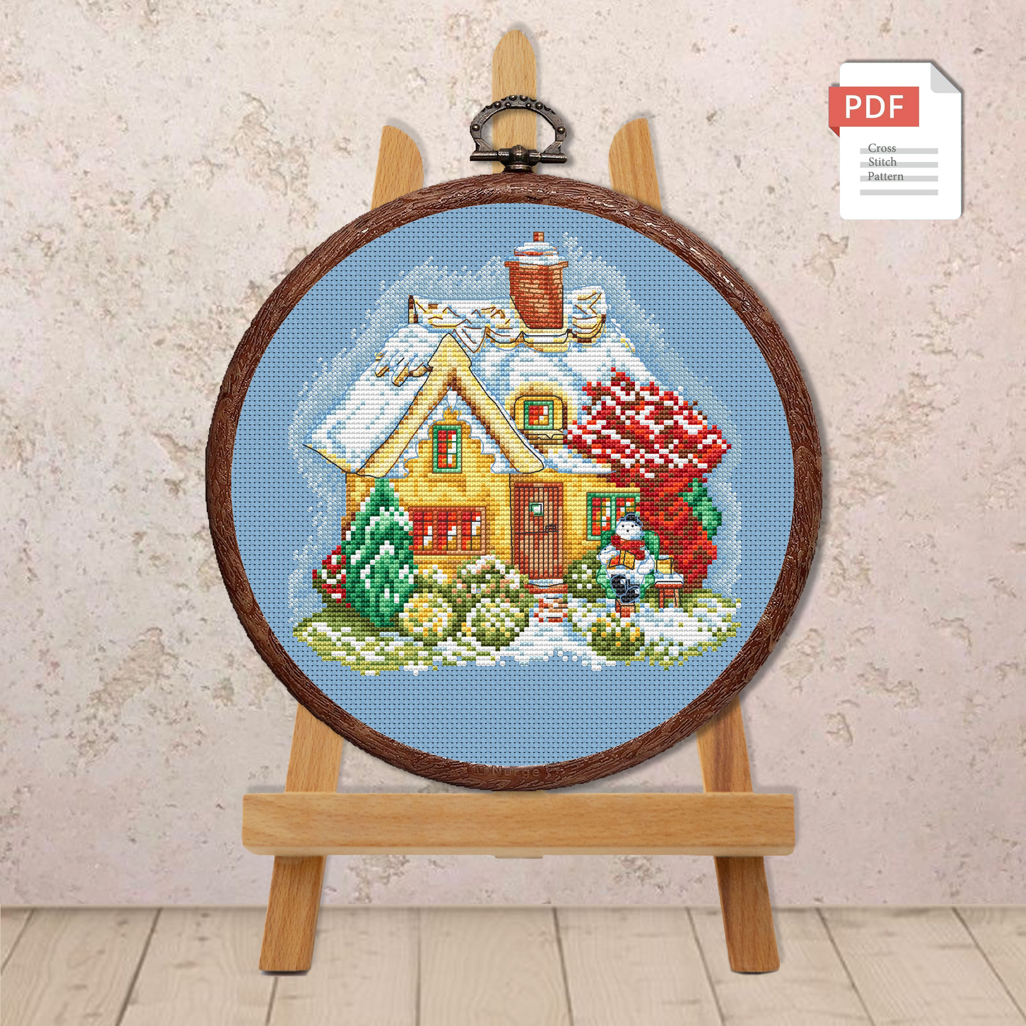 Christmas House Cross Stitch Pattern #mch.070 - Image 3