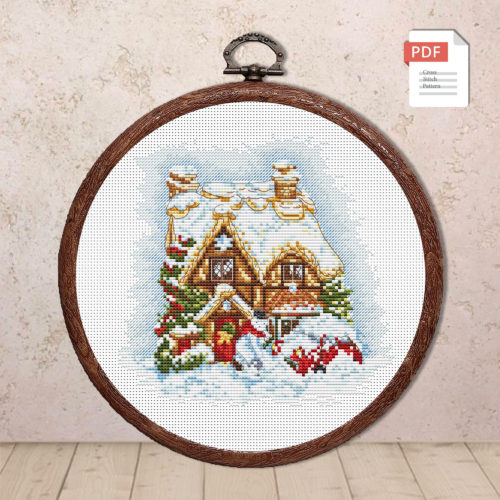 Christmas House Cross Stitch Pattern #mch.071