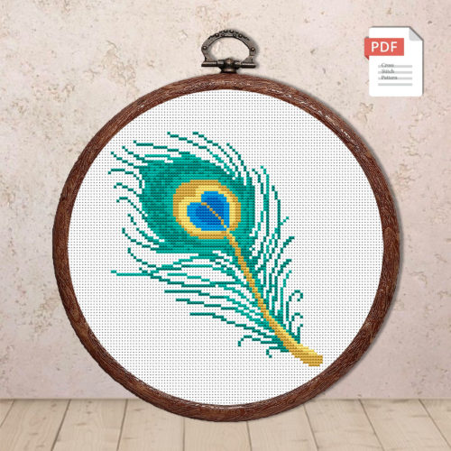 Feather Cross Stitch Pattern #oth006