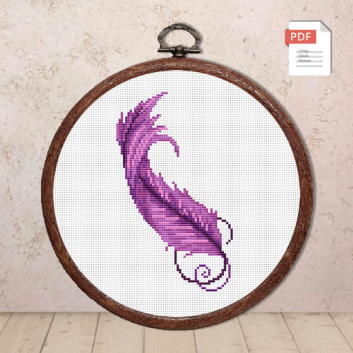 Feather Cross Stitch Pattern #oth007