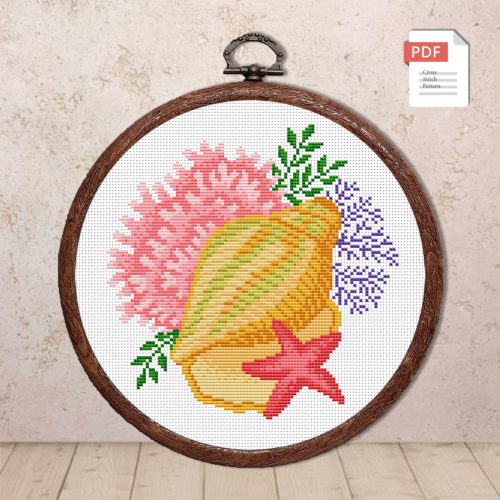 Sea Beauty Cross Stitch Pattern #oth011