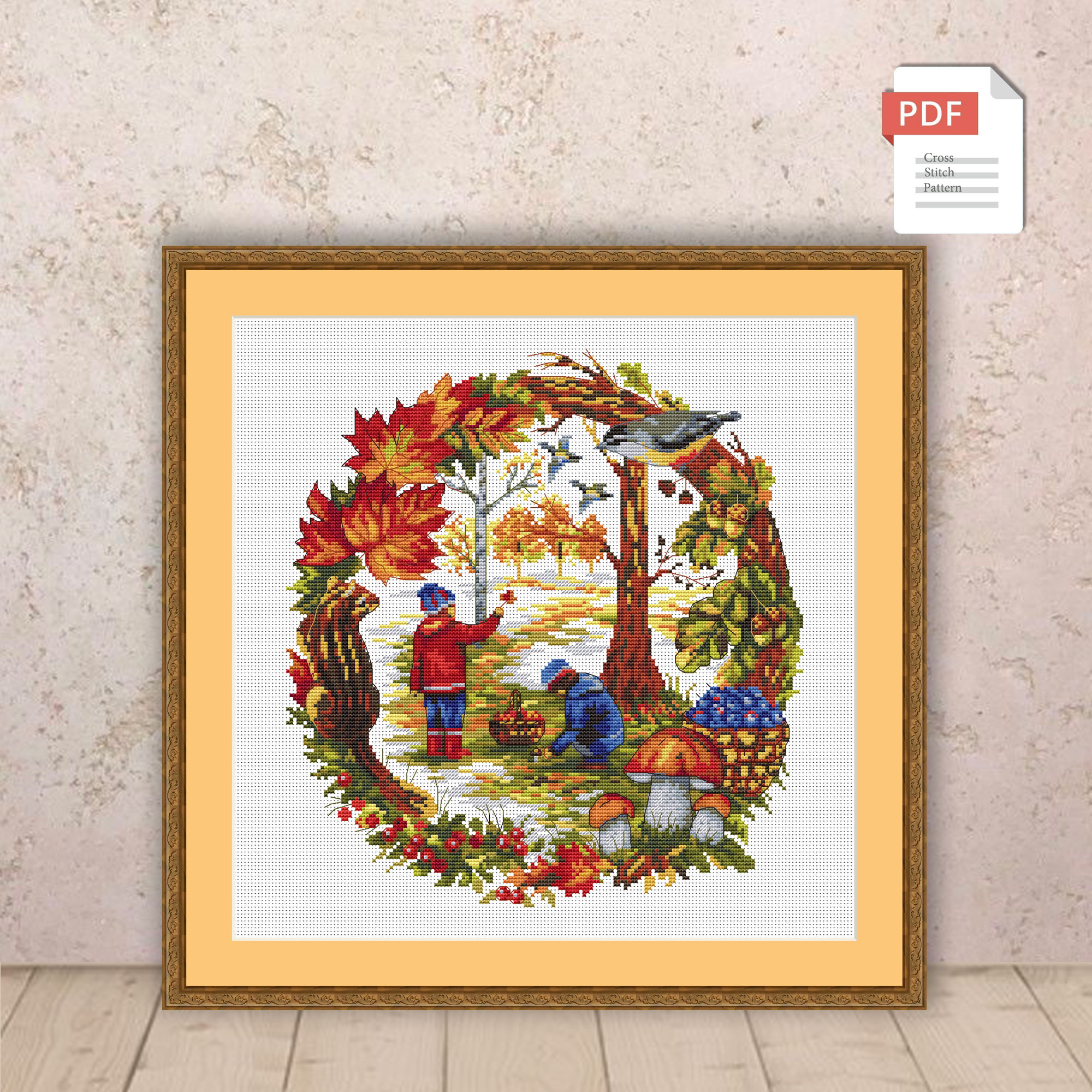 Autumn Cross Stitch Pattern #ssn043
