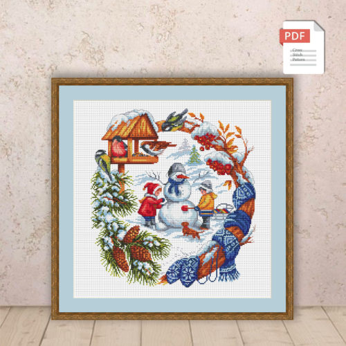 Winter Cross Stitch Pattern #ssn044