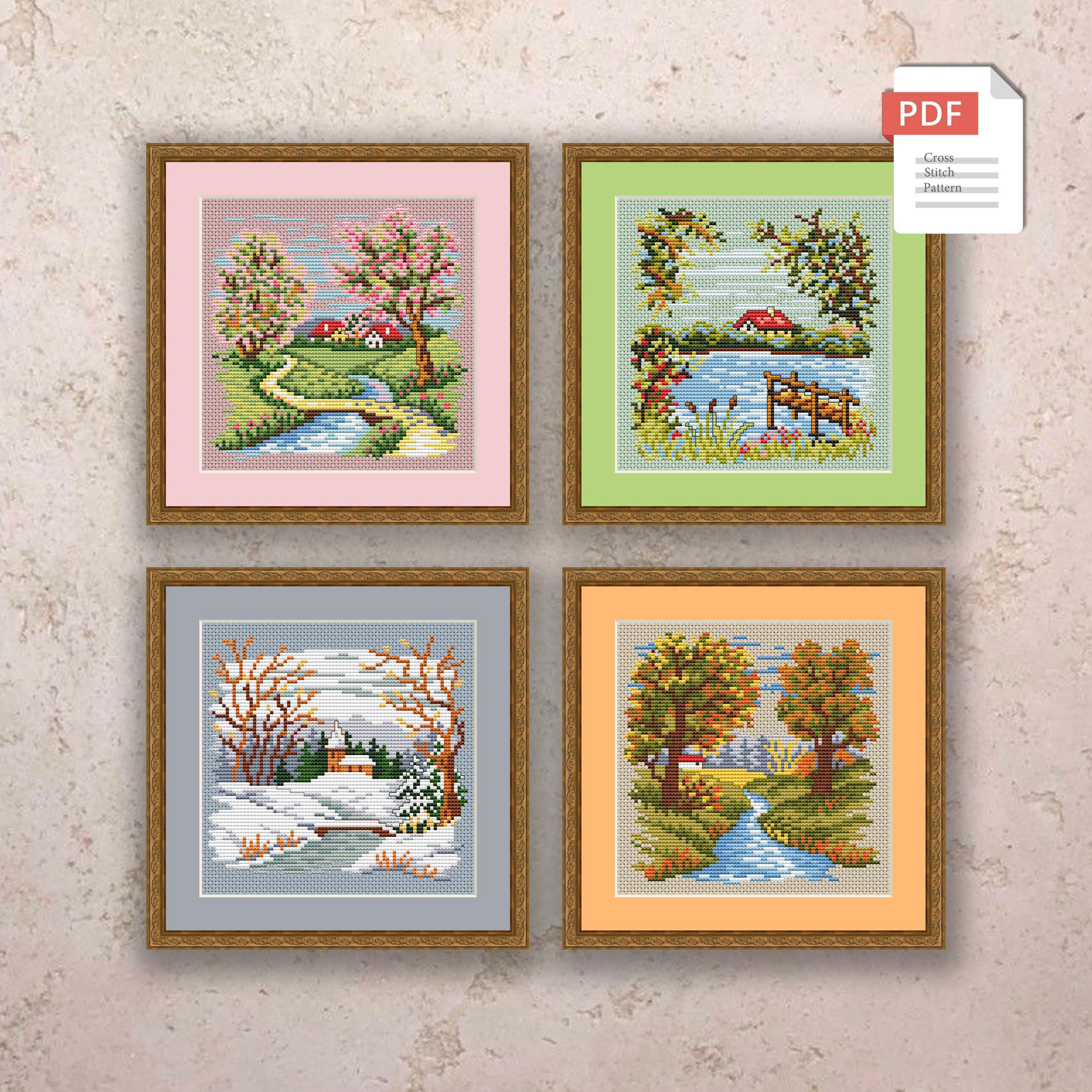 Summer Landscape Cross Stitch Pattern #ssn047 - Image 4