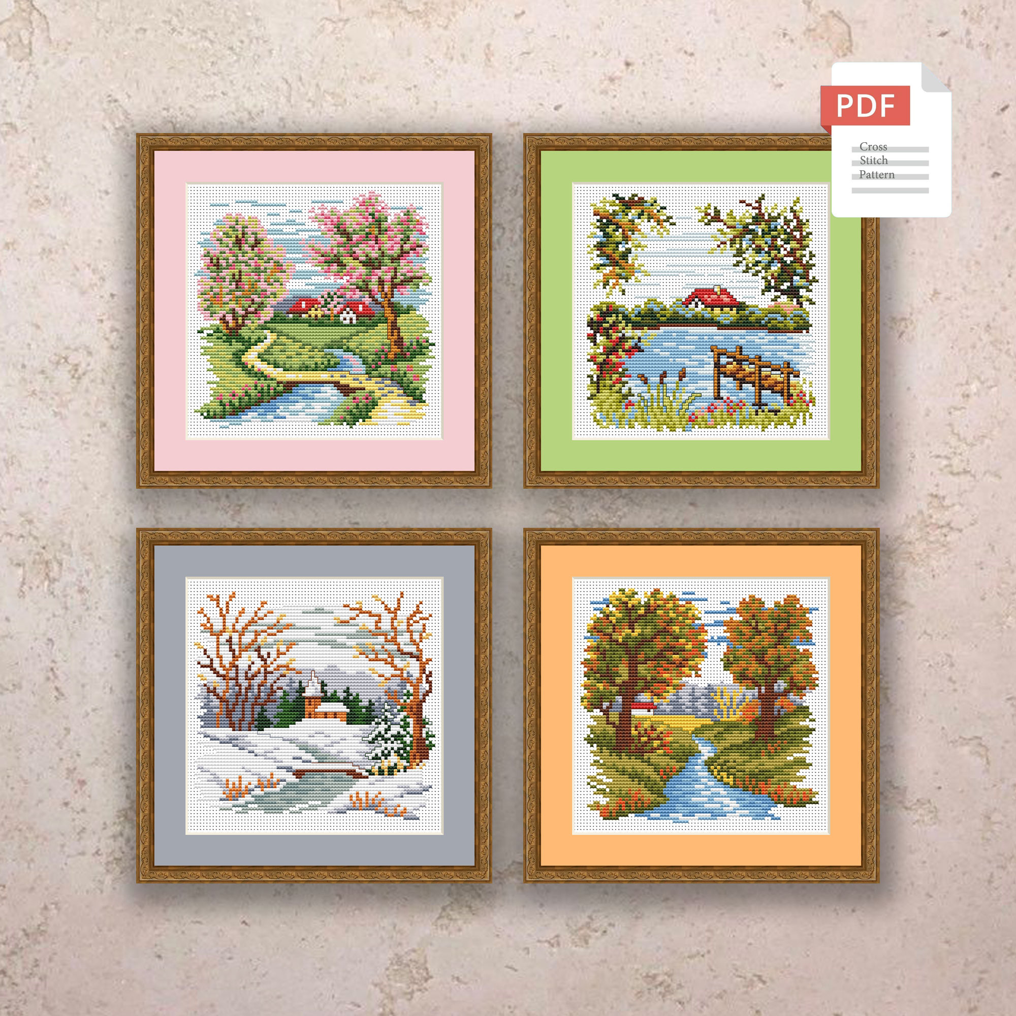 Summer Landscape Cross Stitch Pattern #ssn047 - Image 3