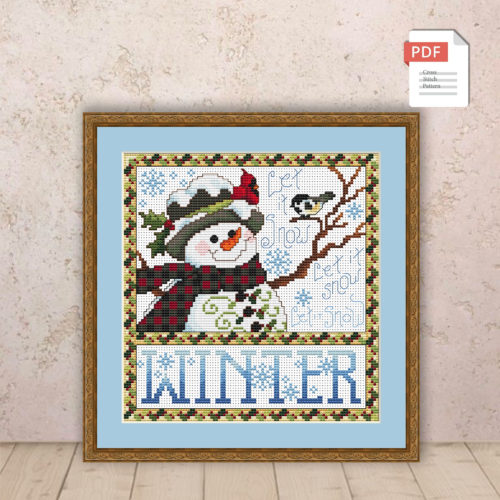 Winter Cross Stitch Pattern #ssn069