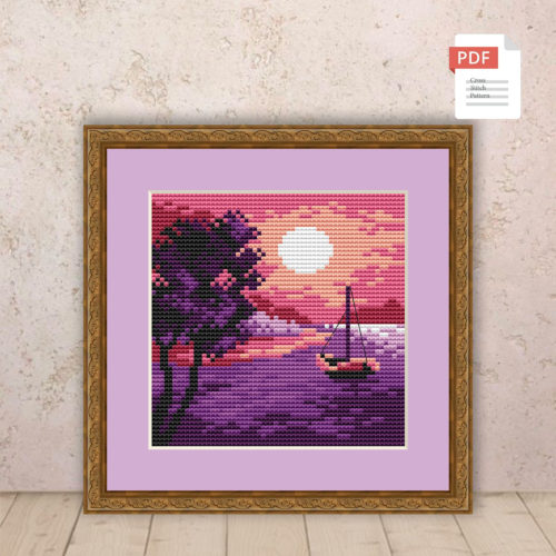 Summer Landscape Cross Stitch Pattern #ssn187