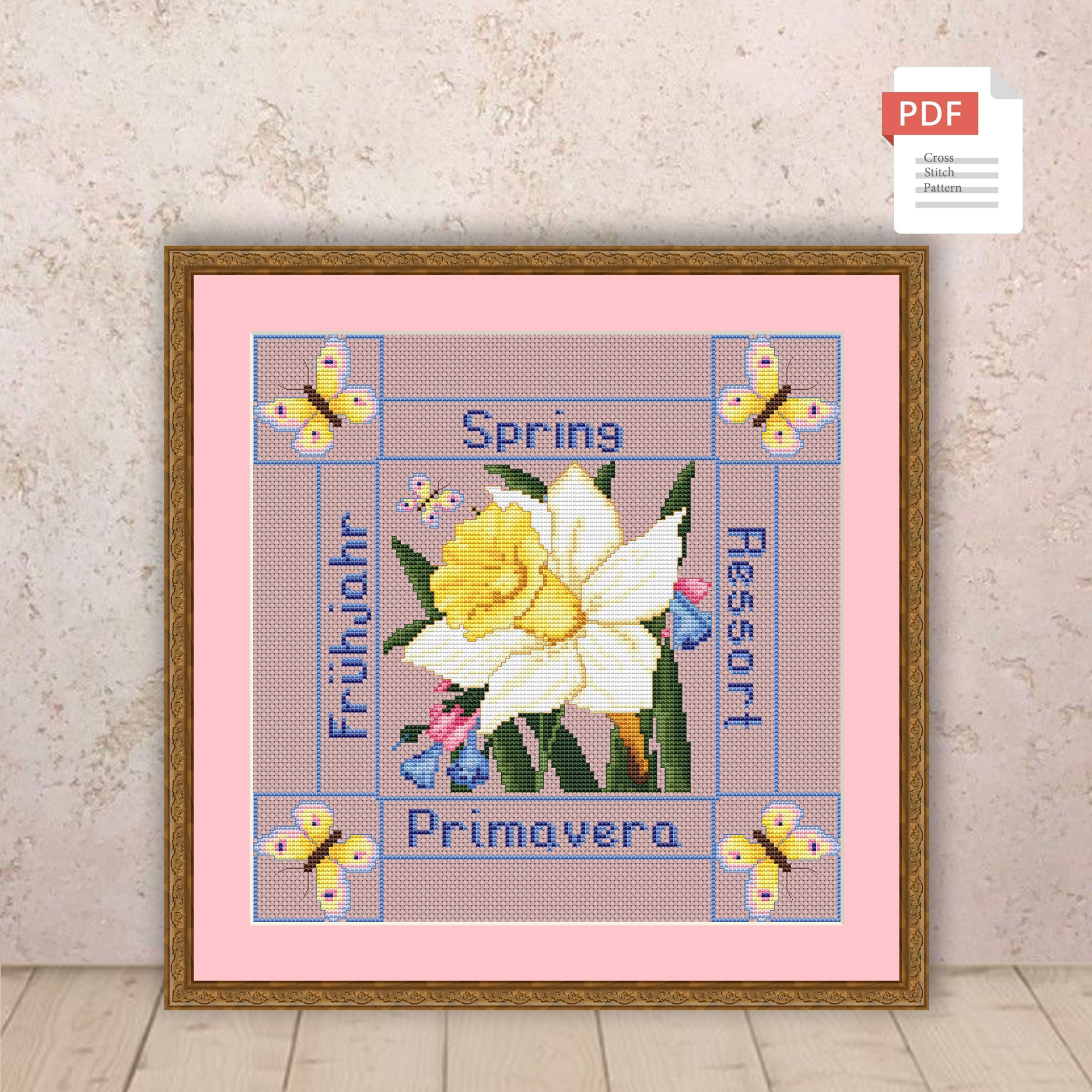 Spring Cross Stitch Pattern #ssn191 - Image 2