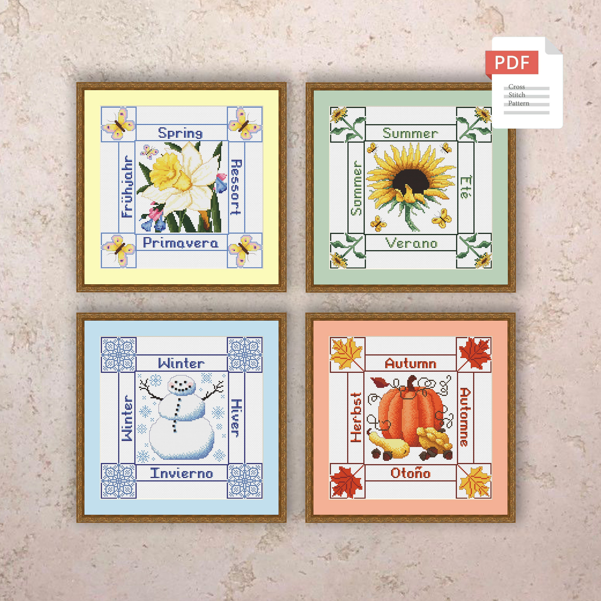 Spring Cross Stitch Pattern #ssn191 - Image 3