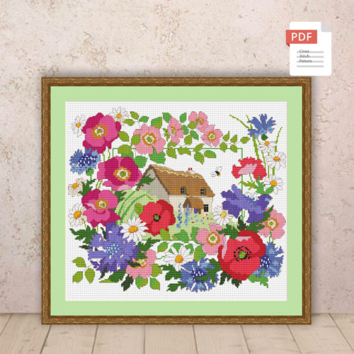 Summer House Cross Stitch Pattern #ssn207