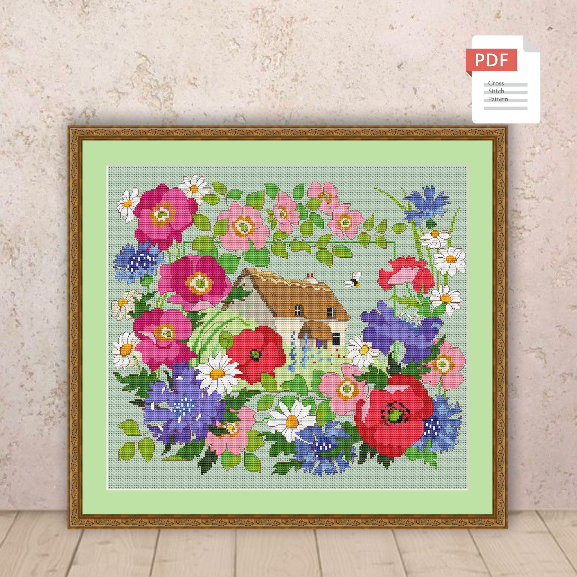 Summer House Cross Stitch Pattern #ssn207 - Image 2