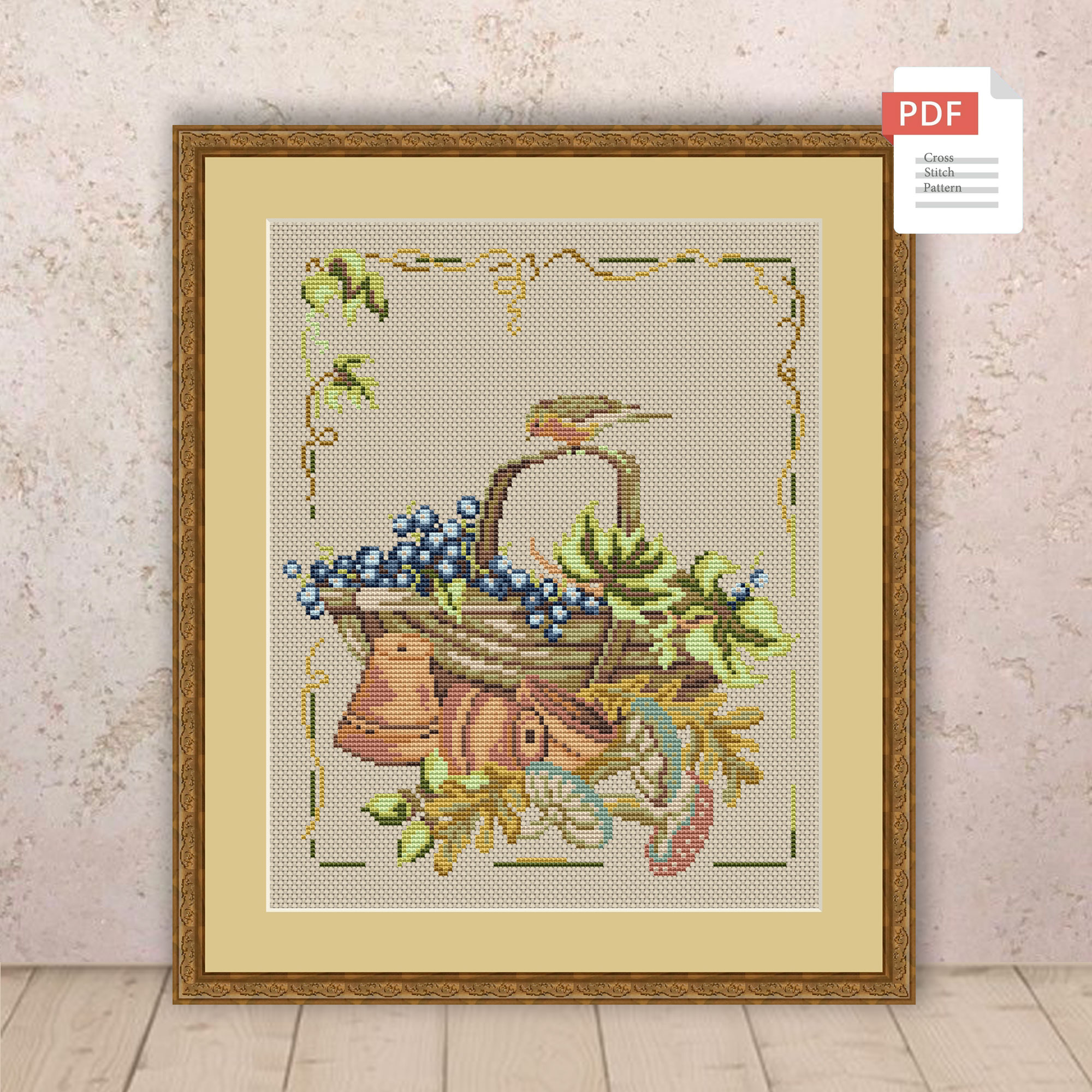 Autumn Garden Cross Stitch Pattern #ssn213 - Image 2