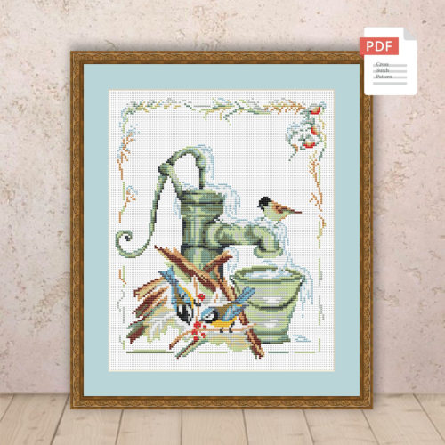 Winter Garden Cross Stitch Pattern #ssn214