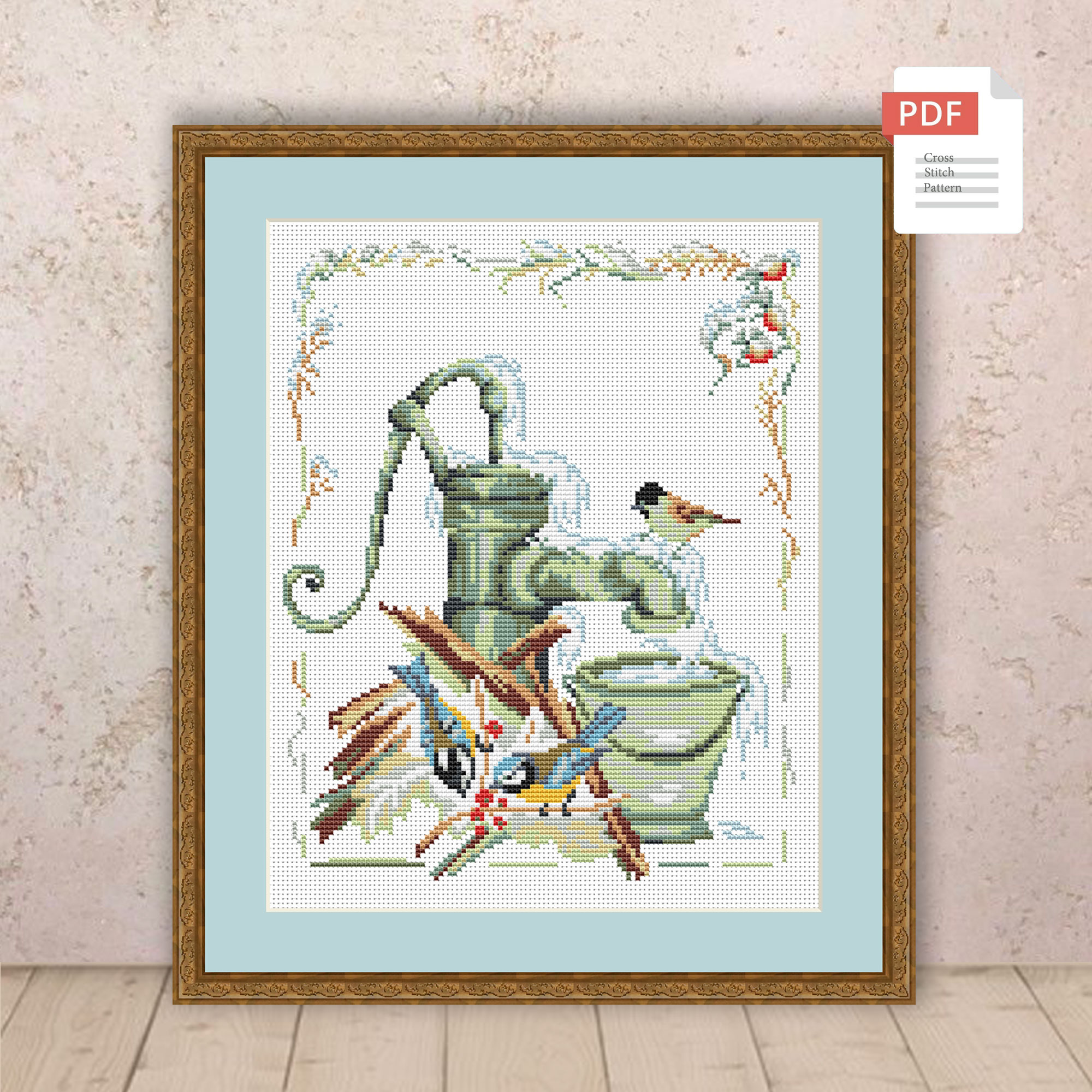 Winter Garden Cross Stitch Pattern #ssn214