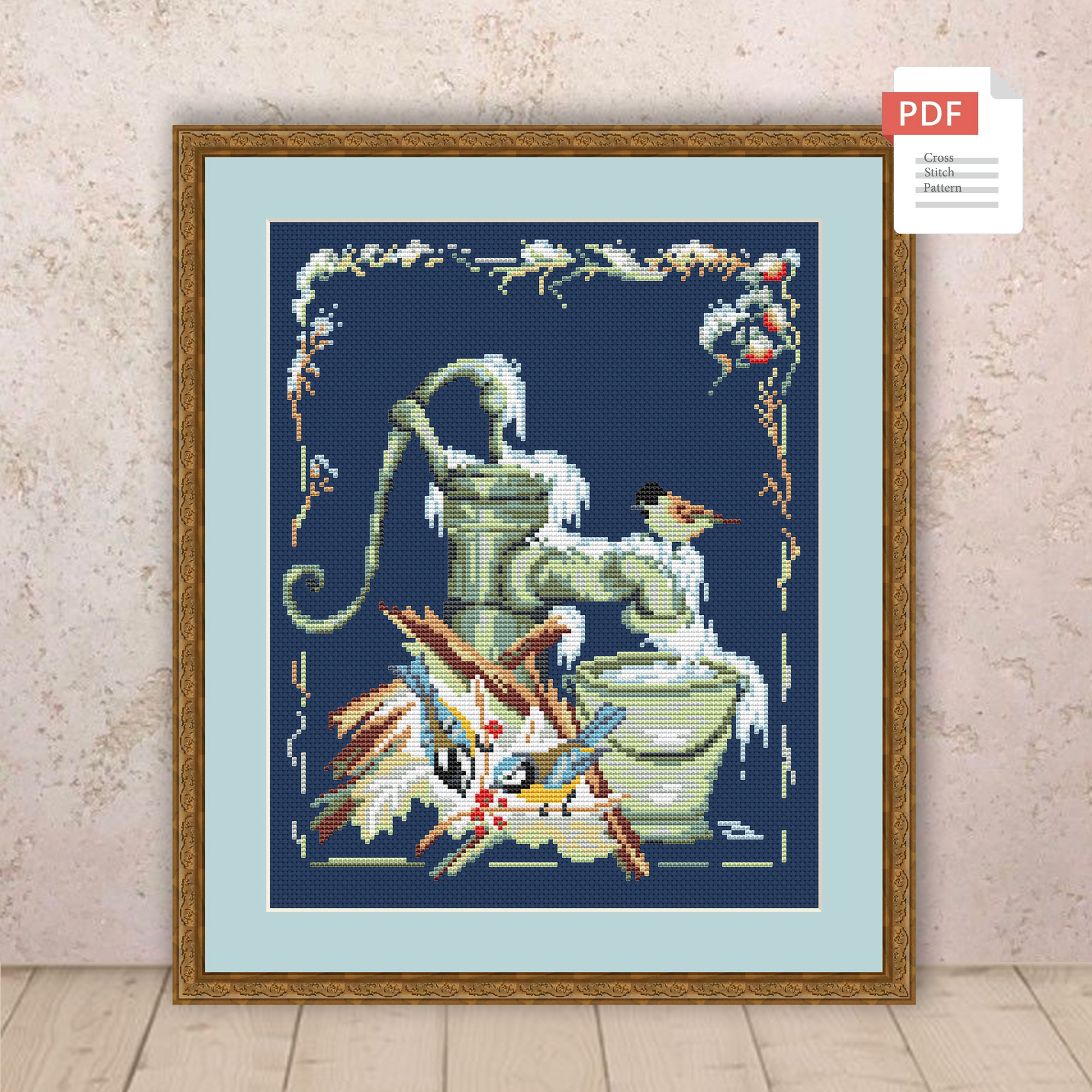 Winter Garden Cross Stitch Pattern #ssn214 - Image 3