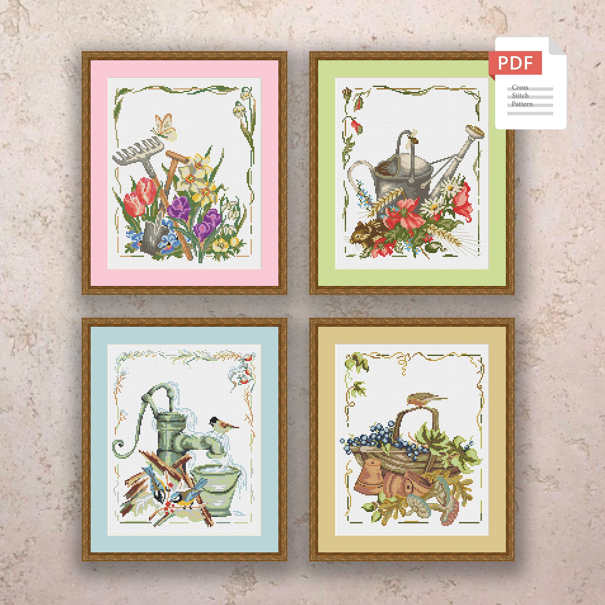 Winter Garden Cross Stitch Pattern #ssn214 - Image 4