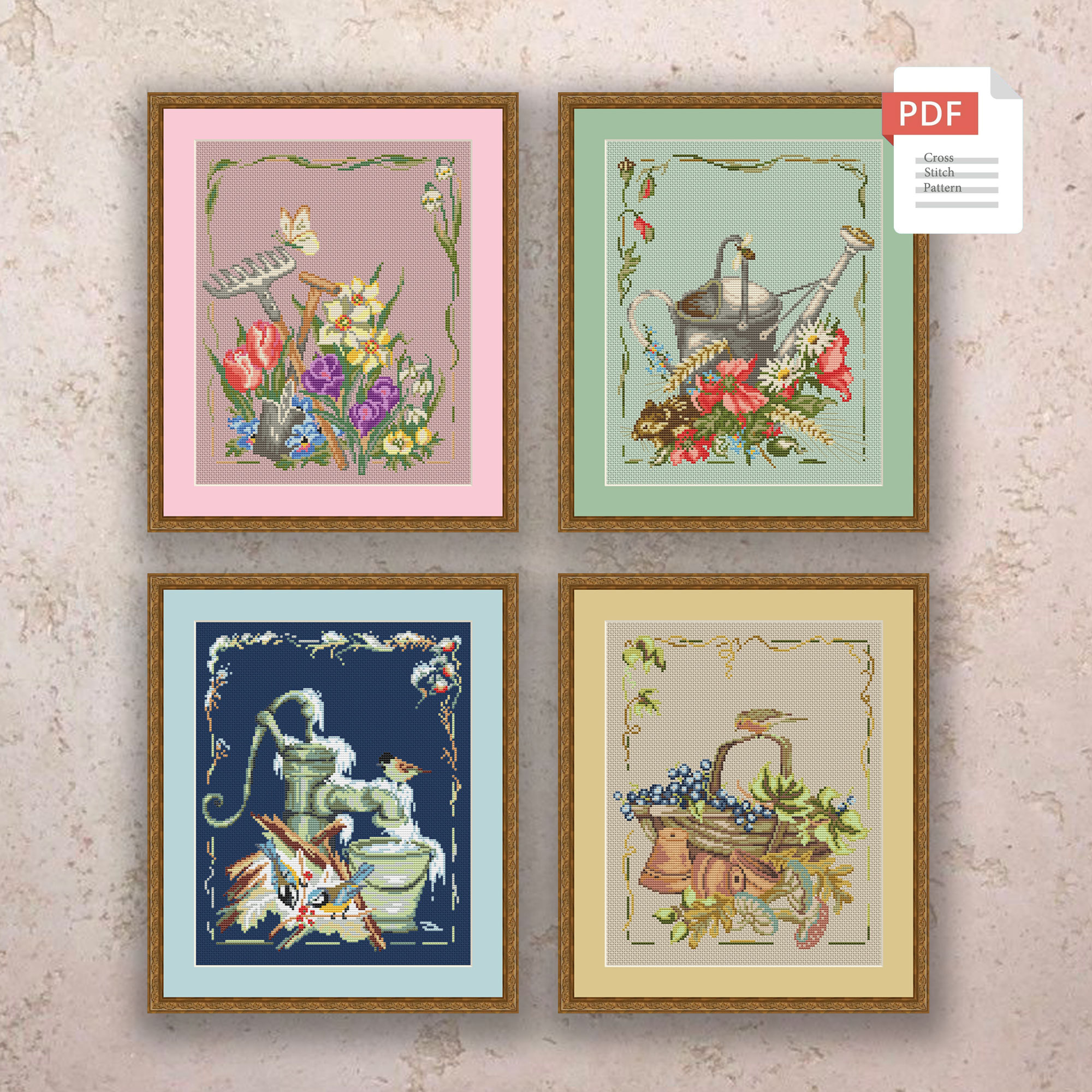 Winter Garden Cross Stitch Pattern #ssn214 - Image 5