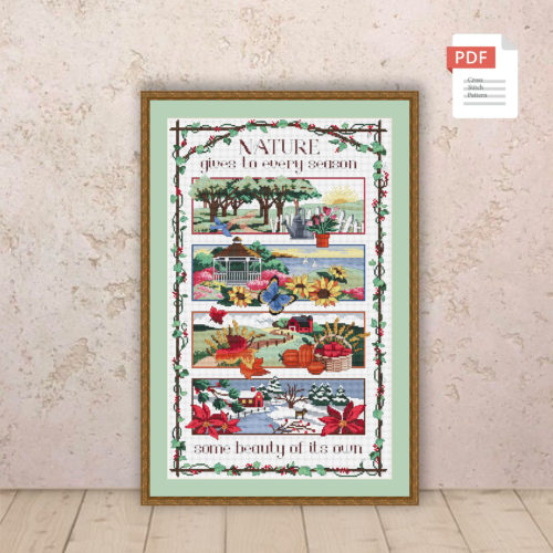 Four Seasons Cross Stitch Pattern #ssn223