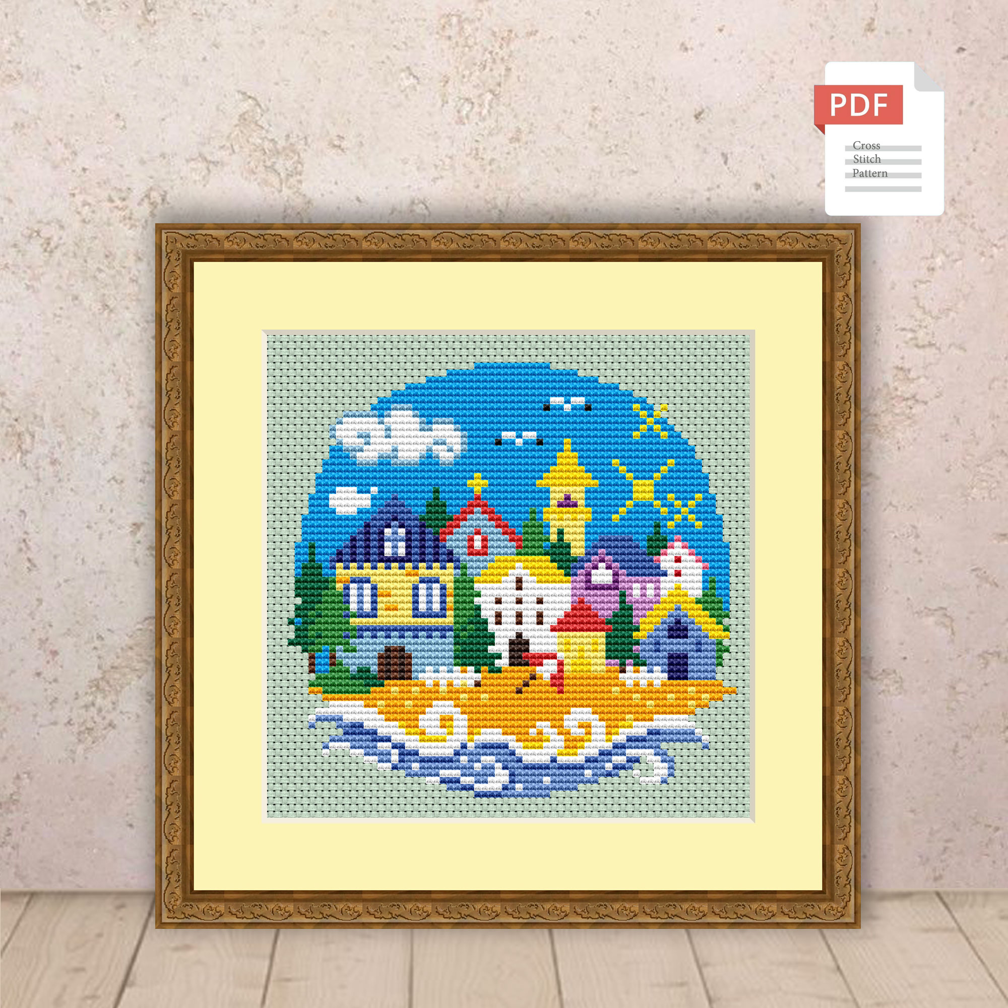 Summer Landscape Cross Stitch Pattern #ssn227 - Image 2