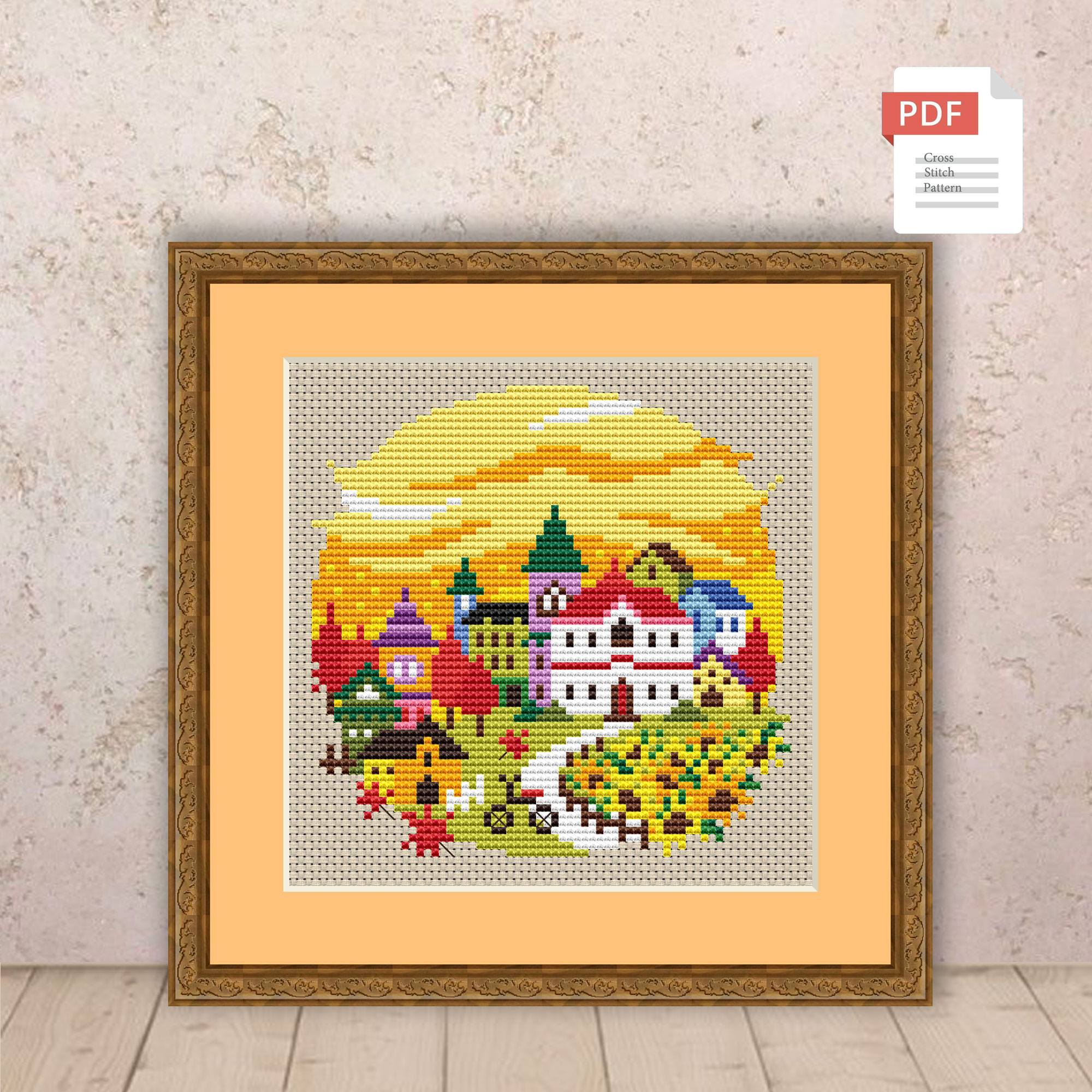 Autumn Landscape Cross Stitch Pattern #ssn228 - Image 2