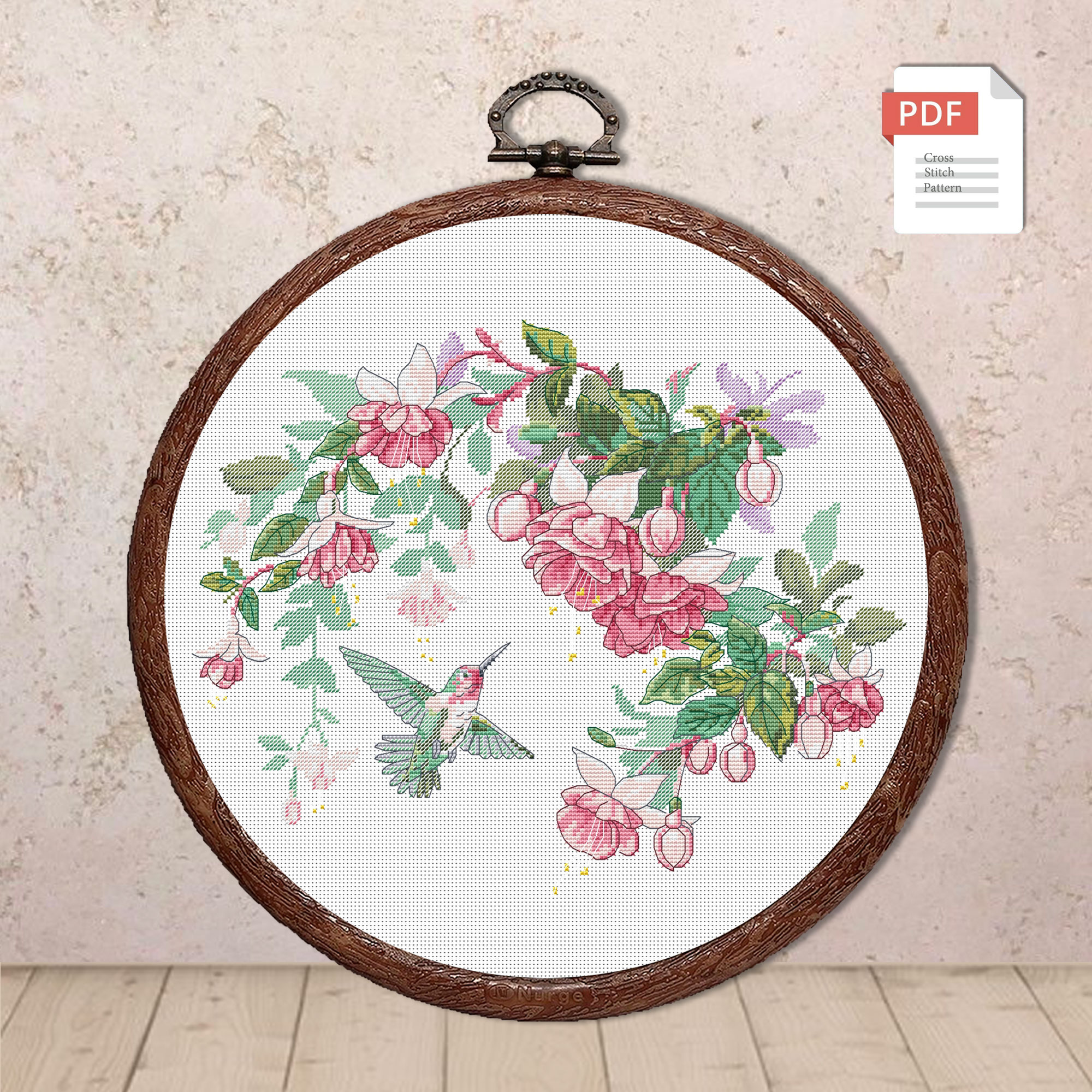 Delicate Flowers Cross Stitch Pattern #fl.003