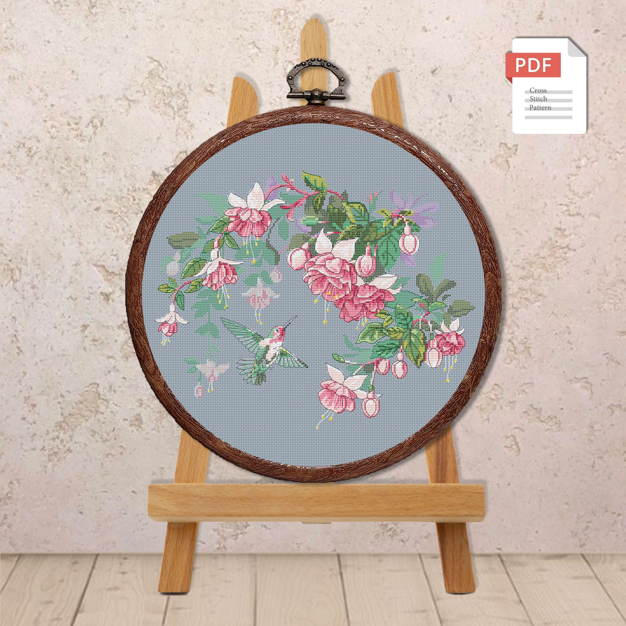 Delicate Flowers Cross Stitch Pattern #fl.003 - Image 3