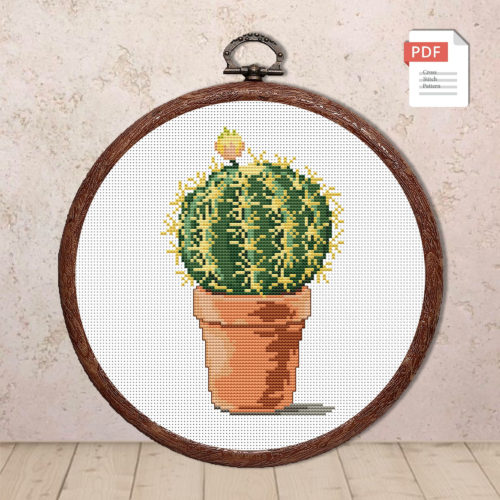 Cactus Cross Stitch Pattern #fl.006
