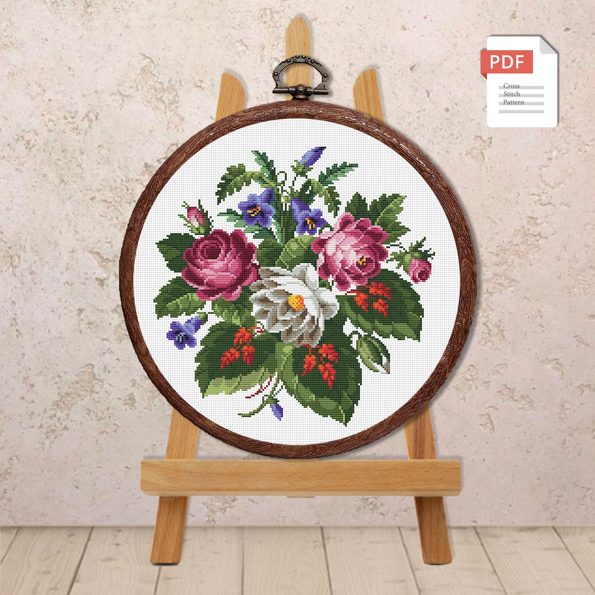 Flowers Cross Stitch Pattern #fl.027 - Image 2