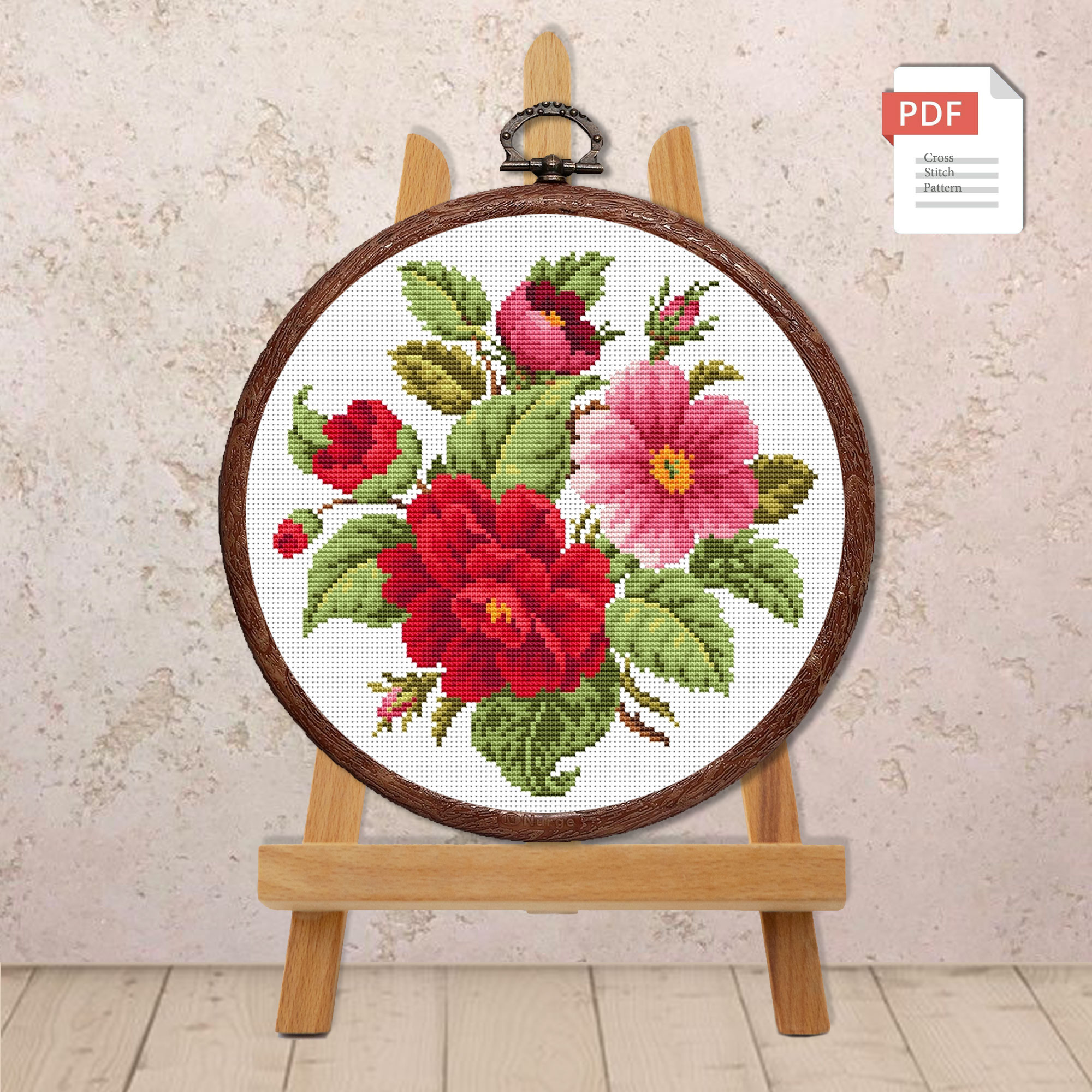 Summer Bouquet Cross Stitch Pattern #fl.044 - Image 2