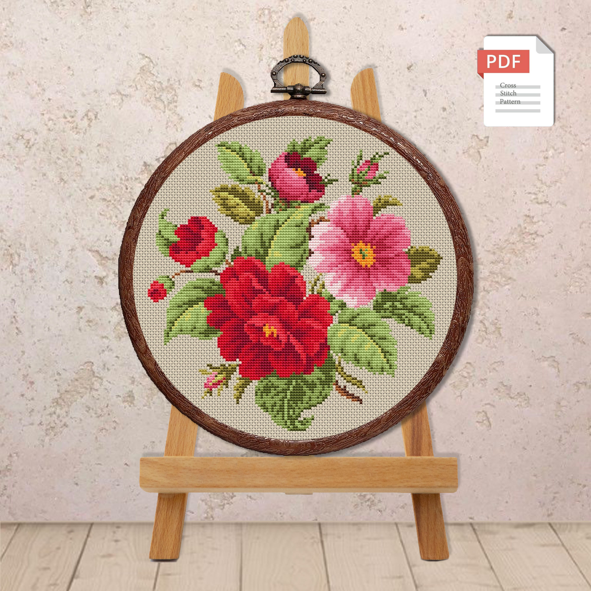 Summer Bouquet Cross Stitch Pattern #fl.044 - Image 3