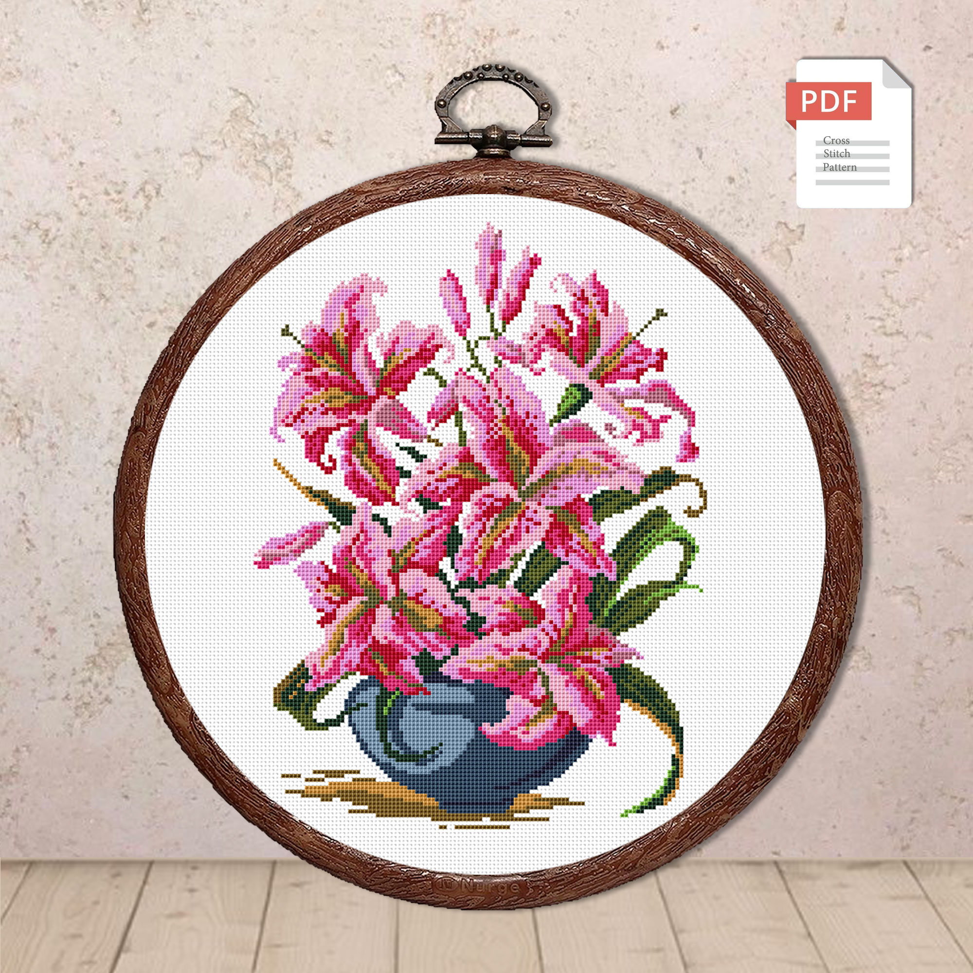 Lilies Cross Stitch Pattern #fl.063
