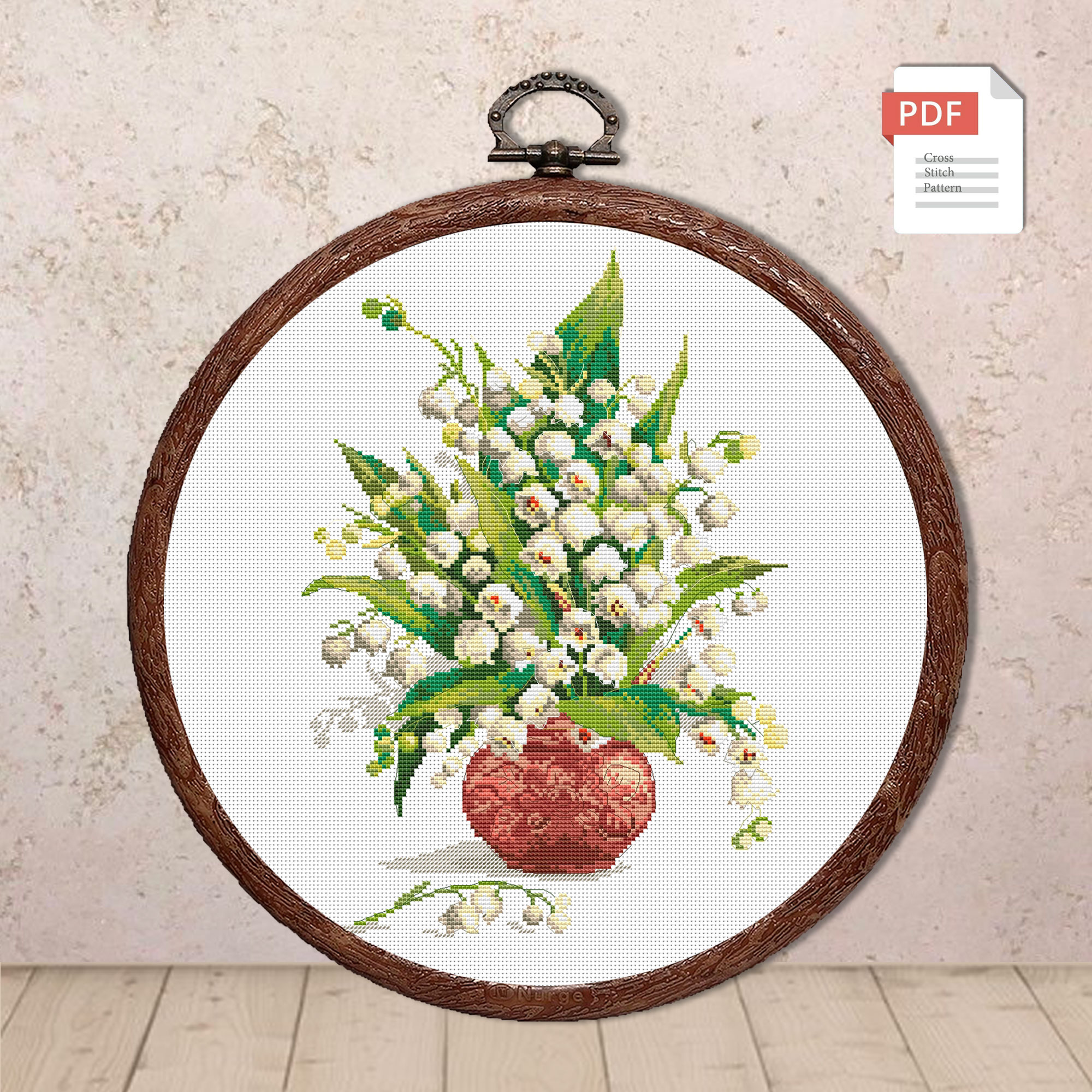 Lilies of the Valley Cross Stitch Pattern #fl.081
