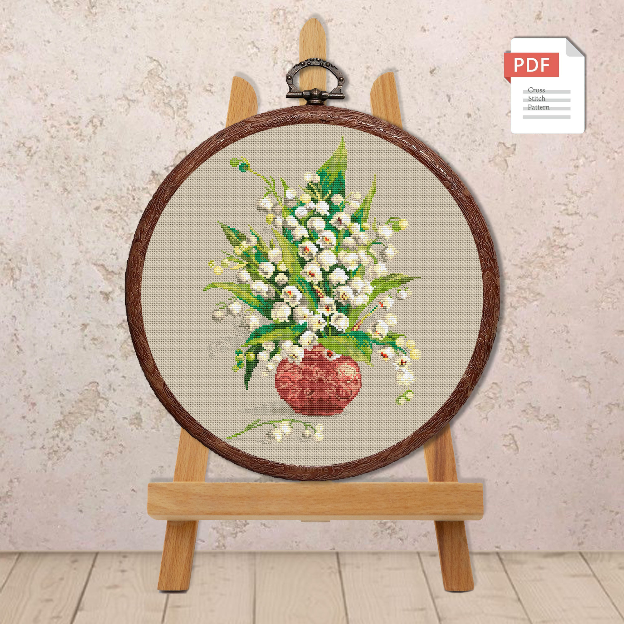 Lilies of the Valley Cross Stitch Pattern #fl.081 - Image 2