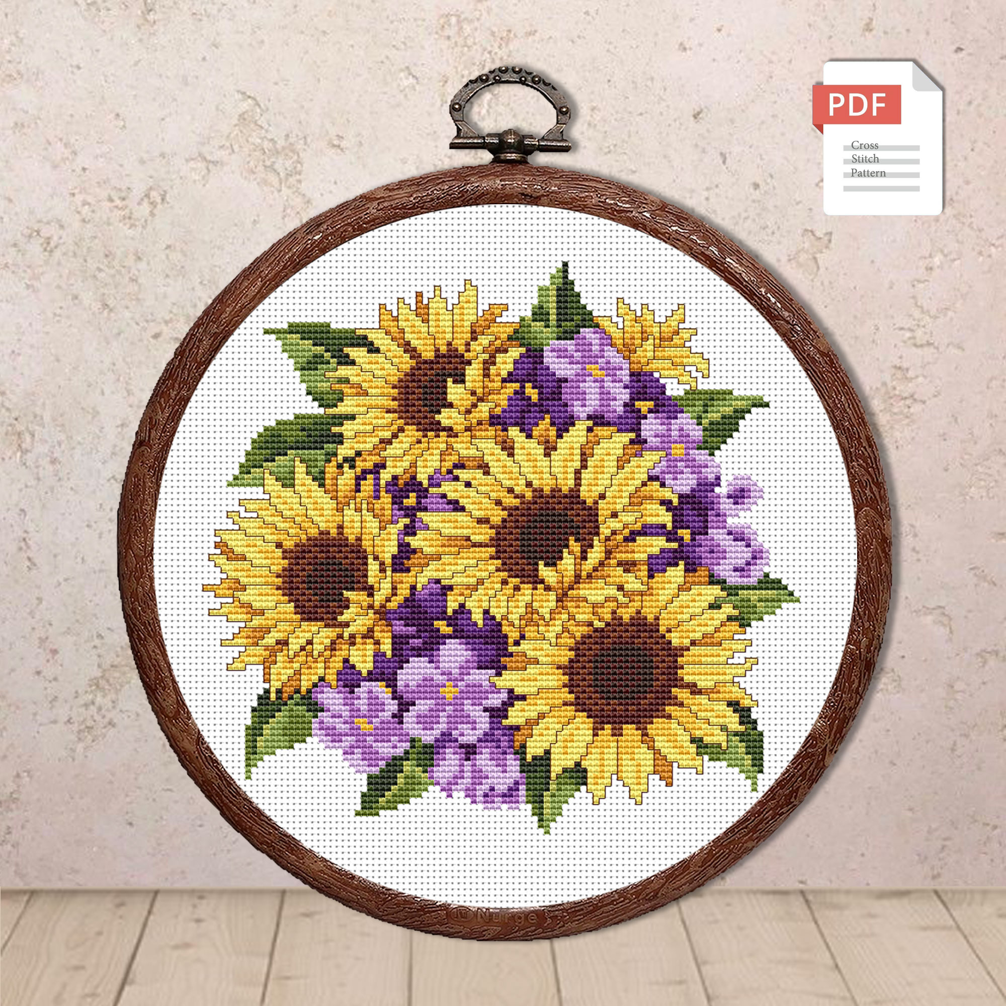 Sunflowers Cross Stitch Pattern #fl.133